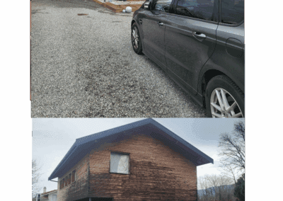 Nettoyage de chalet avant après