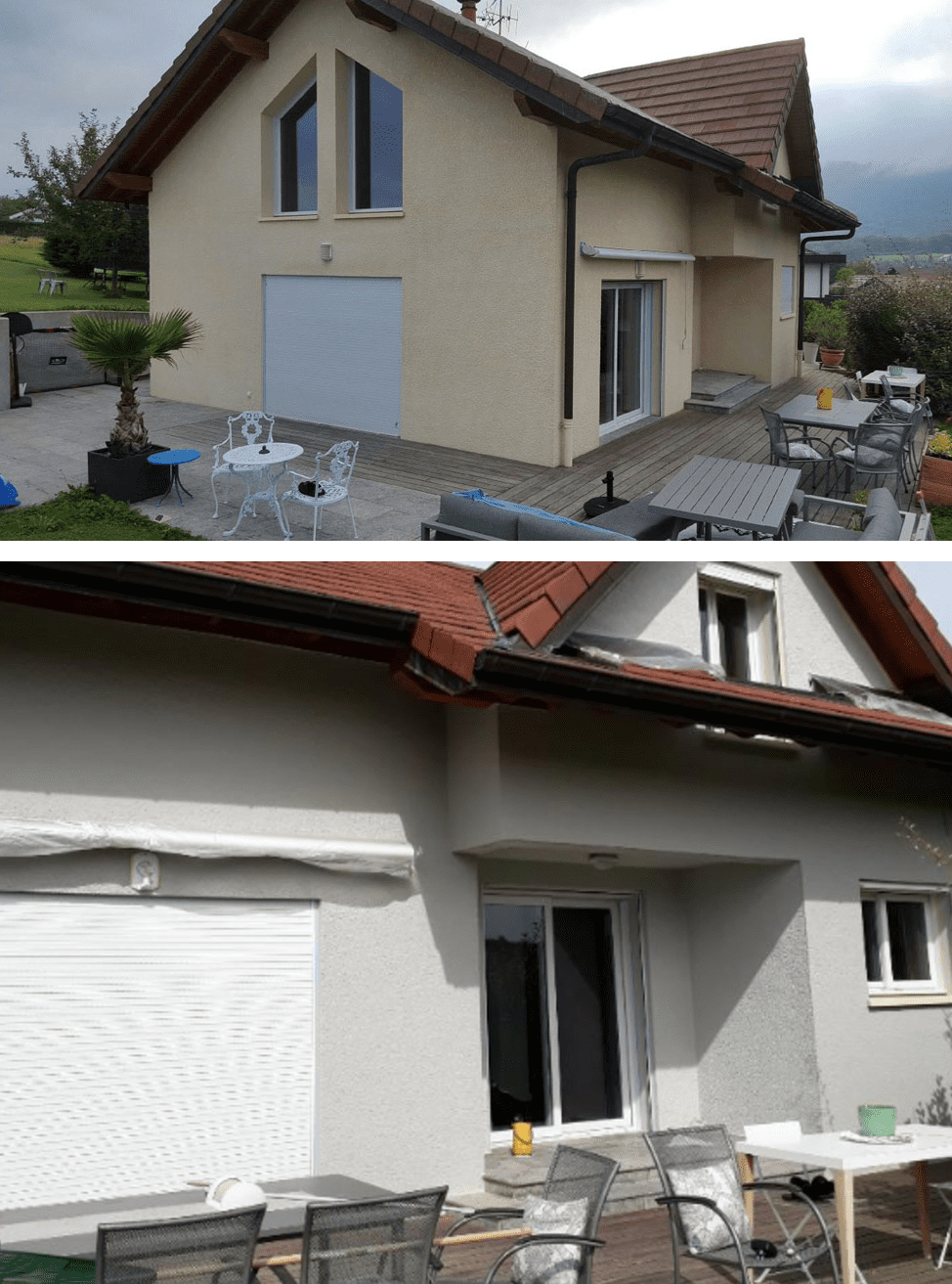 Ravalement façade avant après Haute Savoie Ravalement façade avant après Haute Savoie